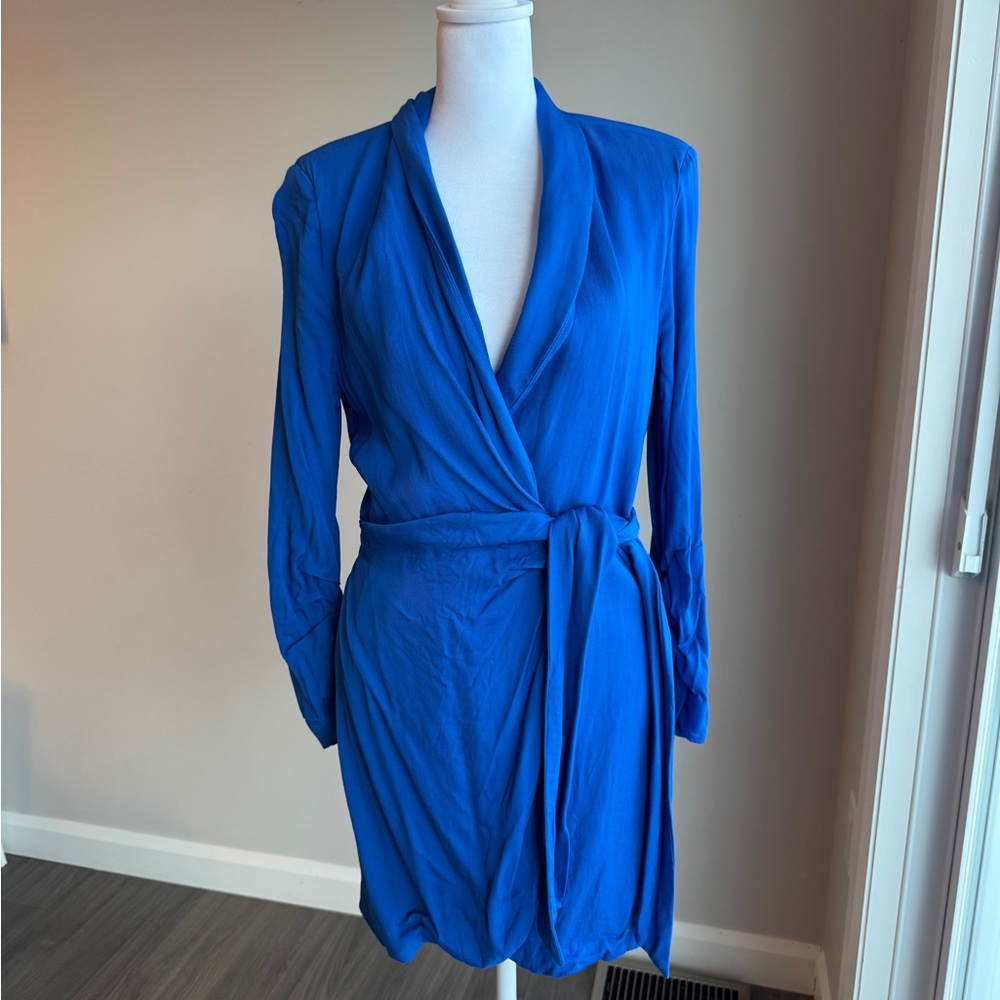 Zara Blue Wrap Dress